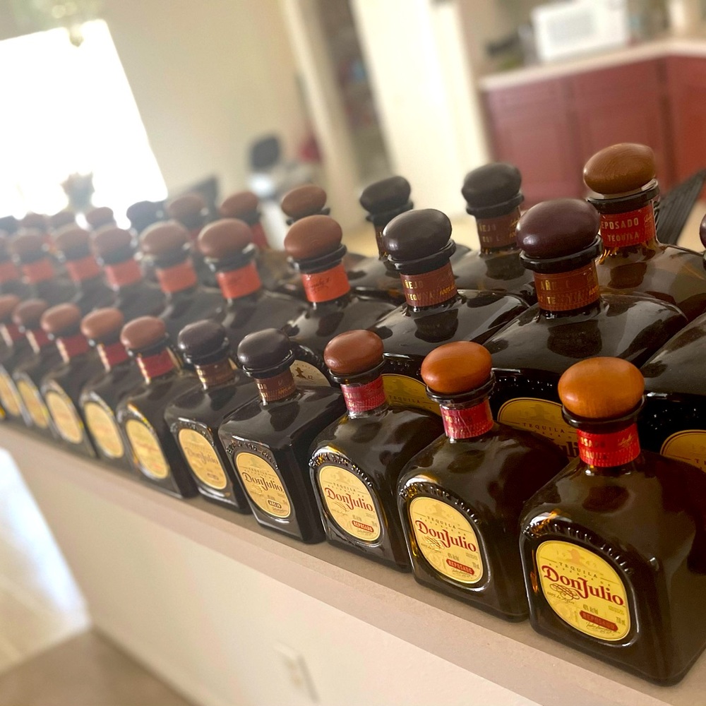 Empty DON JULIO BOTTLES
